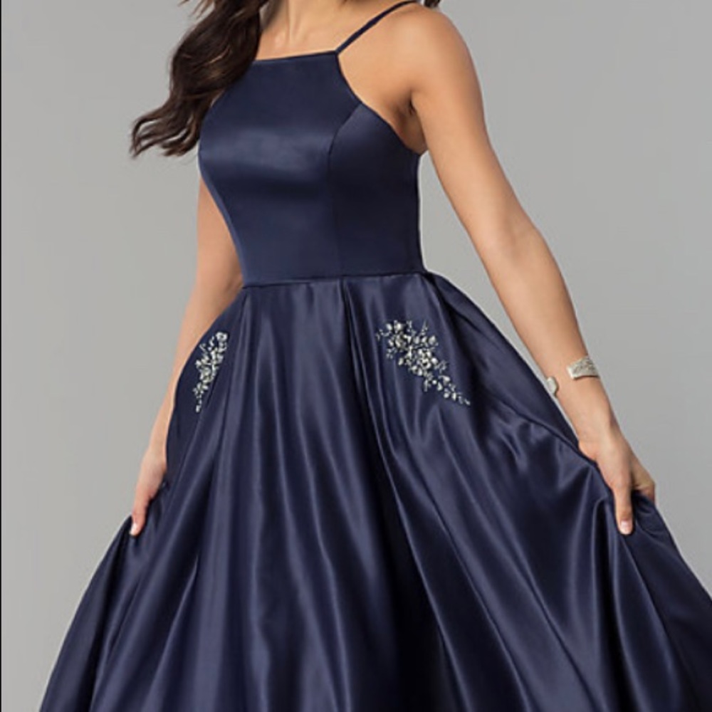 Midnight Blue Evening Gown